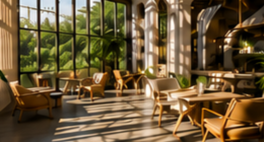 Ảnh không gian cafe dùng cho bài xu hướng lưu trú.